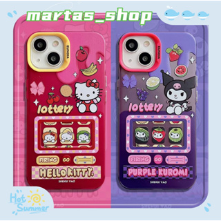 ❤️ส่งของขวัญ❤️ เคสไอโฟน 11 12 13 14 Pro Max HelloKitty การ์ตูน kuromi ความคิดสร้างสรรค์ Case for iPhone สาวน่ารักหัวใจ