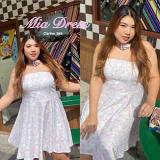 Mia Dress เดรสสาวอวบลายดอก