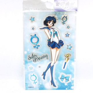 Sticker Sailor Mercury จาก Pretty Guardian Sailor Moon สติกเกอร์ DIY งานแท้แมวทอง Made in Japan