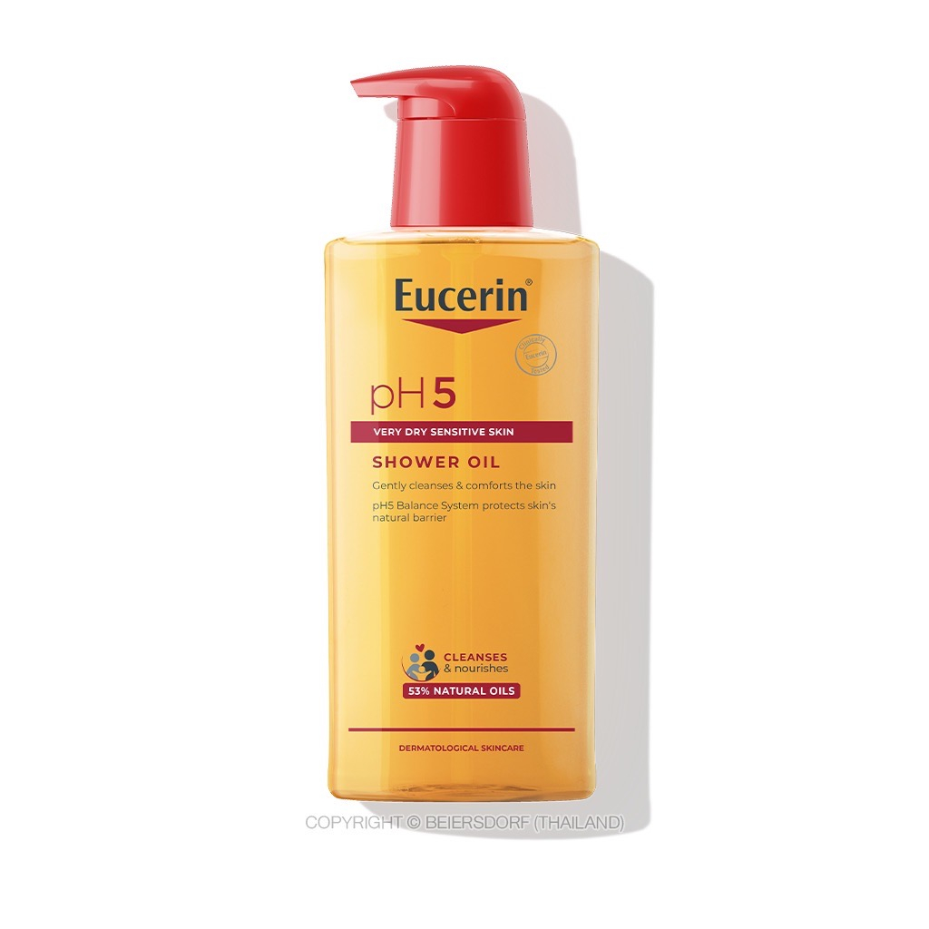 Exp.2026 (400 มล) Eucerin pH5 VERY DRY SENSITIVE SKIN SHOWER OIL ยูเซอริน พีเอช5 เวรี่ดราย เซ็นซิทีฟ สกิน ชาวเวอร์ ออยล์
