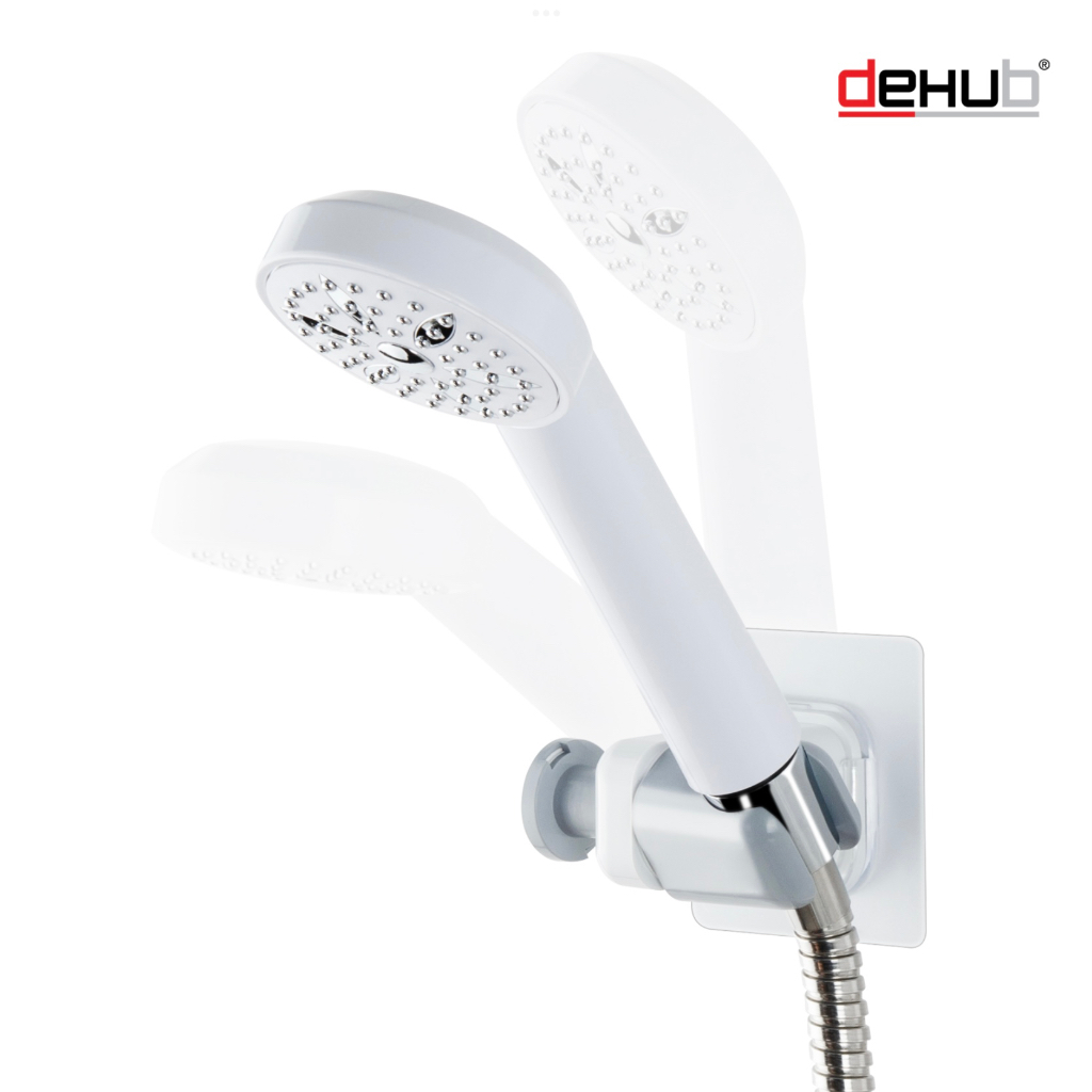 DeHUB Vacuum Pad ที่แขวนฝักบัว ที่วางฝักบัว ไม่ต้องเจาะผนัง แผ่นกาวสูญญากาศ Showerhead Holder80