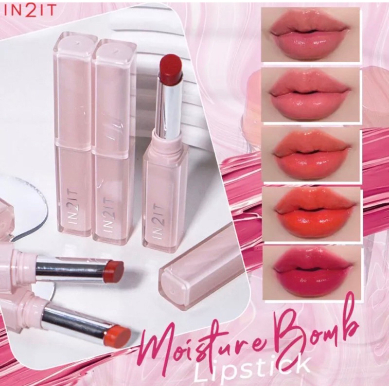 IN2IT Moisture Bomb Lipstick MBL ลิปปากฉ่ำ พร้อมส่ง