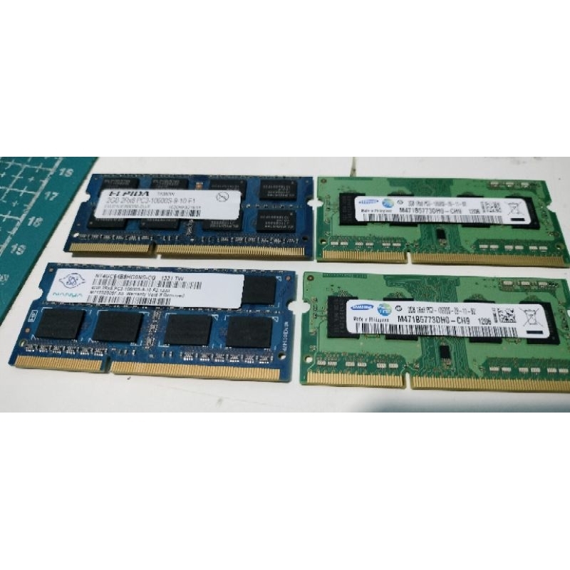 แรมโน๊ตบุ๊ค DDR3 2Gb 1333MHz คละยี่ห้อ มือสอง ราคาถูกๆ