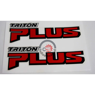 สติ๊กเกอร์ ข้างกระบะ มิตซูบิชิ ไทรทัน ปี 2019-2020 MITSUBISHI TRITON 2019-2020 "TRITON PLUS" "1คู่" โกดังอะไหล่ยนต์