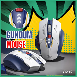 เมาส์ Inphic M6P มีไฟ เมาส์ไร้เสียงคลิก เมาส์บลูทูธ เมาส์ไร้สาย mouse bluetooth macro wireless เม้าส์ไร้สาย logitech