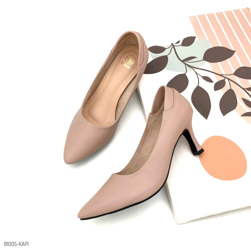 HaloBangkok รองเท้า High Heel หนังไมโครไฟเบอร์ รุ่น B1005