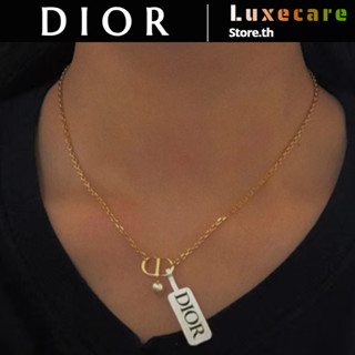 ถูกที่สุด ของแท้ 100%/ดิออร์Dior PETIT CD Necklace ผู้หญิง /สร้อยคอ