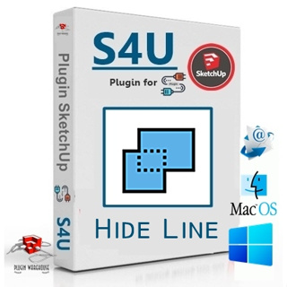 [E40] S4U Hide Line 4.1.0 ( ปลั๊กอิน ซ่อนเส้น / แสดงเส้น ) | Plugin for Sketchup 2017-2023 | Extensions