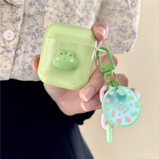 เคสแอร์พอด 3 Airpods 3 pro2 case การ์ตูน น่ารัก ซิลิก้าเจล กบน้อย พร้อมจี้ เคส Airpod 3 pro2 case เคส Airpod 1 gen2 case