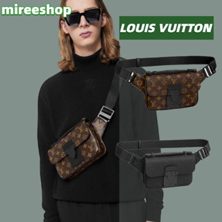 🍒หลุยส์วิตตอง Louis Vuitton กระเป๋า Sling Bag รุ่น S Lock