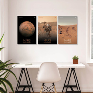 ดาวอังคาร - Mars Poster - NASA ภาพจากนาซ่า our solar system poster series ขนาด 12x18 นิ้ว