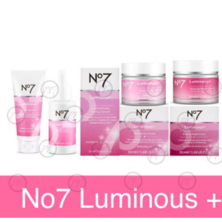 No7 luminous+ Cleansing Foam,Serum,Day Cream,Night Cream