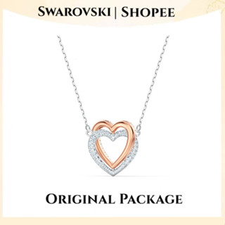 Swarovski สร้อยคอ แท้ สร้อยคอหัวใจ Infinity Double Heart Necklace สร้อยคอพร้อมจี้ผู้หญิง