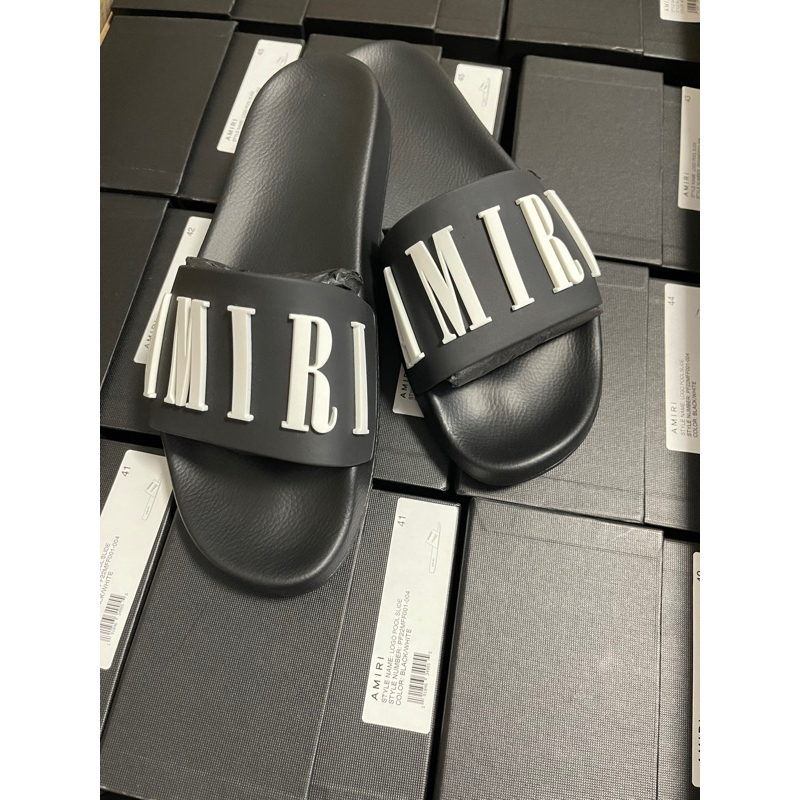 AMIRI Logo Pool Slides รองเท้าแตะ ของแท้