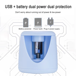 กบเหลาดินสอไฟฟ้า แบบอัตโนมัติ ที่เหลาดินสอ ชาร์จUSB