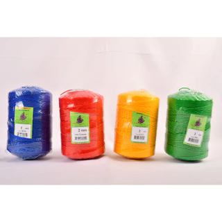 เชือกไนล่อน เชือกสลับสี เชือกโปลี ขนาด 1.5, 2 , 2.5 ,3 ,3.5 มิล งานฝีมือ เชือกสานเปล เชือกมุ้งซ่อน