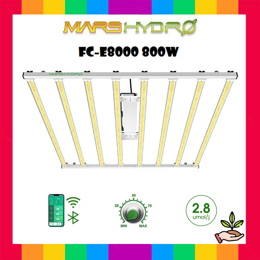 🔥[พรีออเดอร์]2024 Mars Hydro FC-E8000 Smart Grow System Led Grow bar Full Spectrum Hydroponic LED Gr