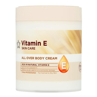 Vitamin E All Over Body Cream 475/465ml.ครีมบำรุงผสมวิตามิน E สูตรเข้มข้น ของแท้ UK.