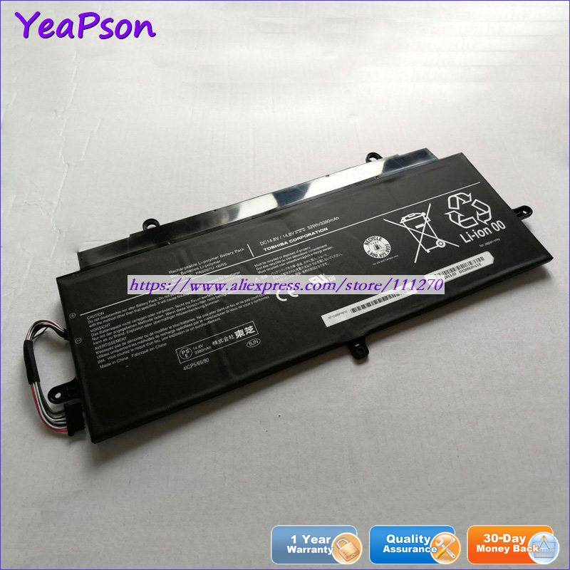 Yeapson 14.8V 3380mAh Genuine PA5097U-1BRS Laptop Battery For Toshiba kirabook PSU7FA-00T00K PSU7FA-