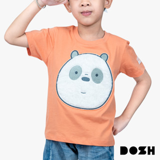 DOSH KIDS UNISEX T-SHIRTS WE BARE BEARS เสื้อยืดคอกลม แขนสั้น เด็กชาย-เด็กหญิง DBBBT5036-OR