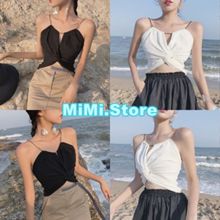 MiMi ✨พร้อมส่ง✨ เสื้อคอปก สีพาสเทล ผ้าไหมพรม น่ารักสดใสมากๆ