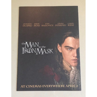 Handbill (แฮนด์บิลล์) หนัง “The Man in the Iron Mask” จากประเทศออสเตรเลีย ราคา 150 บาท