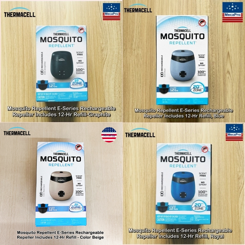 Thermacell® Mosquito Repellent E-Series Rechargeable Repeller Includes 12-Hr Refill เครื่องไล่ยุง แบบชาร์จไฟได้