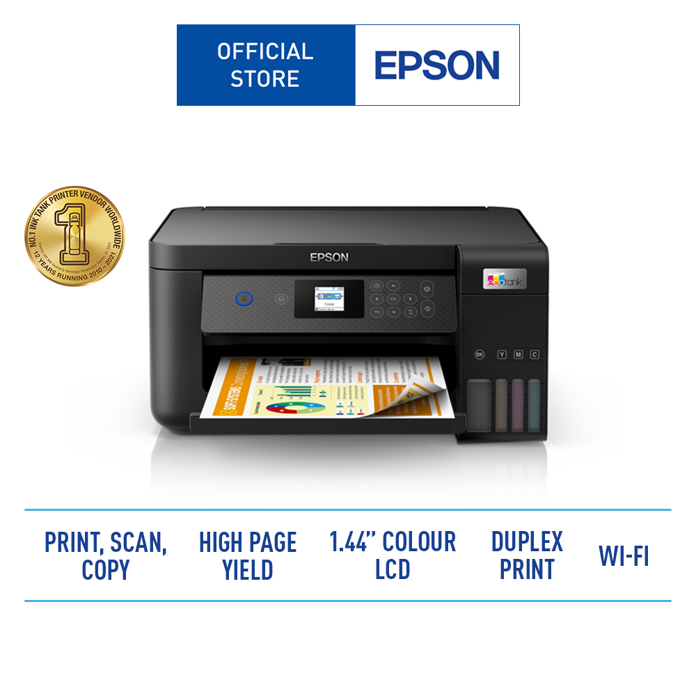 Epson EcoTank L4260 A4 Wi-Fi Duplex All-in-One Ink Tank Printer (Print/Copy/Scan/WiFi-Direct)