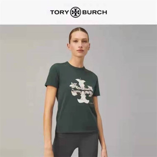 เสื้อยืด Tory Burch Signatureลายโลโก้