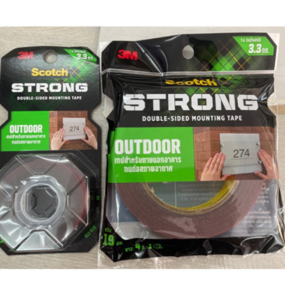 เทปสองหน้า สก๊อตช์ 3M #411 19mm. CAT4011 Scotch Super Strong Mounting Tape