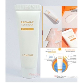 พร้อมส่งแท้Laneige Radian-C Sun Cream Spf 50+ PA++++ 10ml .