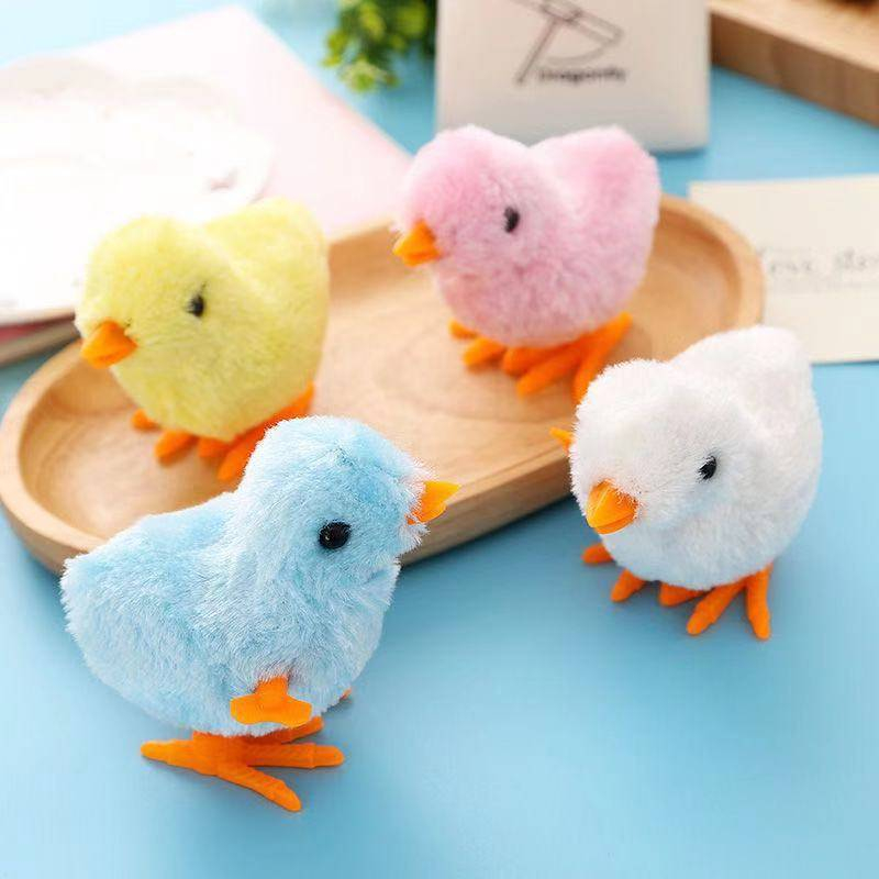 ส่งไว🐤ไก่กระโดดของเล่นเด็ก Set 4 ตัว คละสี ตุ๊กตาไก่ไขลาน ของเล่นเสริมทักษะ แข็งแรงทนทานสีสันสวยงาม