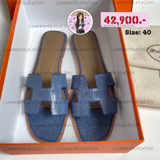 👜: New!! Hermes Sandals Lizard Size 40‼️ก่อนกดสั่งรบกวนทักมาเช็คสต๊อคก่อนนะคะ‼️