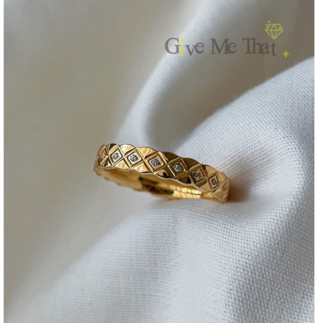 แหวนสแตนเลสแท้ แหวนมินิมอล สไตล์minimal เครื่องประดับแฟชั่น รุ่น Charm Ring - Givemethat