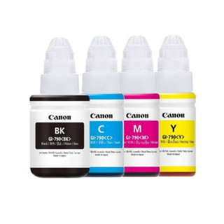 หมึกเติมCanon 790 BKCMYแคนนอน ink หมึกอิงค์เจ็ท 4สี CMYK สีละ 1 ขวด_ไม่มีกล่อง 4 ขวด ใช้กับ Canon G Series ทุกรุ่น