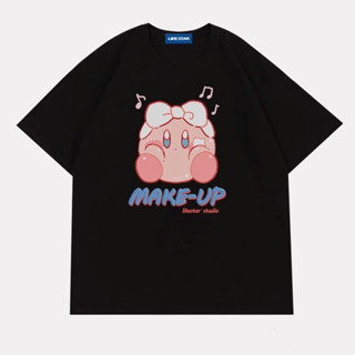 Kirby Star Game Nintendo 2023 Cotton เสื้อยืดผู้หญิงใหม่ฤดูร้อนหวานเสื้อคู่