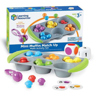 แท้ 🇺🇸🫶🏻Mini Muffin Match Up Math Activity Set ชุดกิจกรรมคณิตศาสตร์ขนมมัฟฟินแสนสนุก