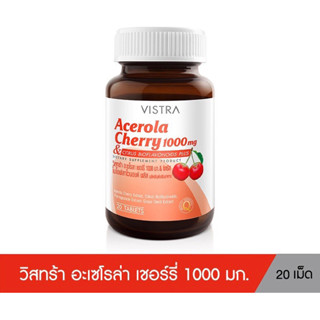 VISTRA Acerola Cherry 1000 mg 20 Tablets