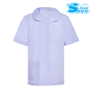 เสื้อนักเรียนหญิง ปกบัวผ่าหน้า BIG SAVE เสื้อนักเรียนหญิงประถม เสื้อปกบัวผ่าหน้า - สีขาว KGM UNIFORM