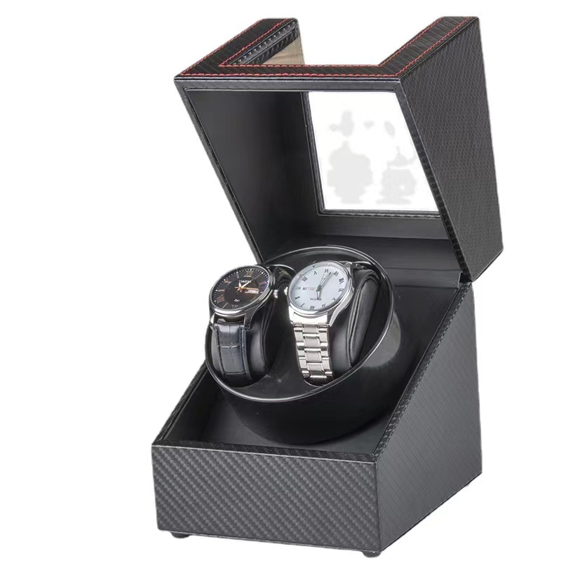 *พร้อมส่ง*กล่องใส่นาฬิกา กล่องนาฬิกา Watch Box กล่องหมุนนาฬิกา 2 เรือน  watch winder