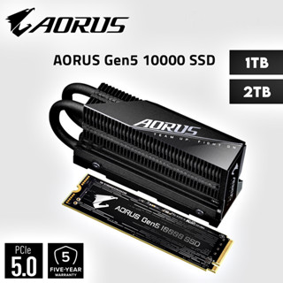 1TB / 2TB SSD (เอสเอสดี) AORUS Gen5 10000 PCI-Express 5.0 x4, NVMe 2.0 M.2 2280