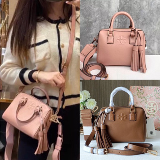 🎀 (สด-ผ่อน) กระเป๋าทรงหมอน สีน้ำตาล 7.5 นิ้ว 87899 TORYBURCH THEA MINI WEB SATCHEL