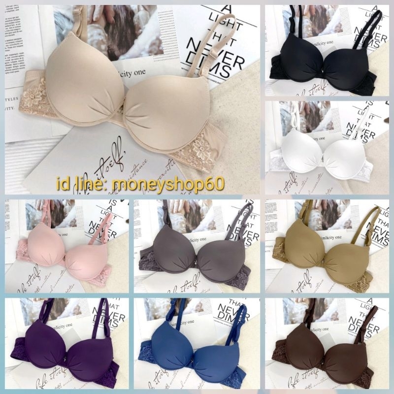 Anny 8113 เสื้อใน มีโครง ฟองน้ำหนา คัพ A ฟองน้ำหนา 3.5 cm ไซด์ 32 34 36