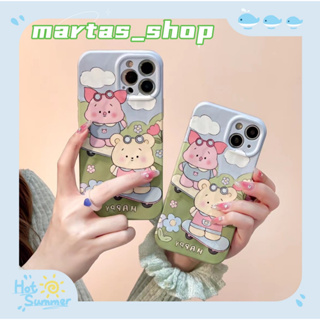 ❤️ส่งของขวัญ❤️ เคสไอโฟน 11 12 13 14 Pro Max การ์ตูน ความนิยม ความคิดสร้างสรรค์ สไตล์คู่รัก Case for iPhone สาวน่ารักหัวใ