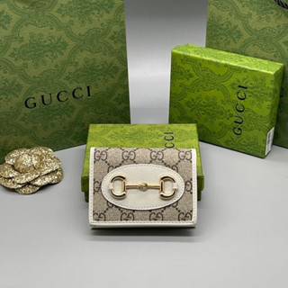 กระเป่าสตางค์ G u  c c i  งานดีมาก สวยราคาถูกมากงานออริหนังแท้* boxset