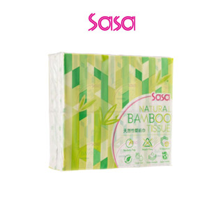 Sasatinnie Natural Bamboo Tissue (12PCS)  ซาซ่าทินนี่ เนเชอร์รัล แบมบู ทิชชู่  12ชิ้น