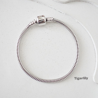 สร้อยข้อมือเงินแท้ กำไลข้อมือ สร้อยข้อมืองู เงินแท้ 925 Sterling Silver Snake chain Bracelet