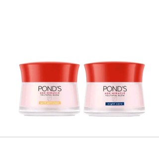 Ponds AGE MIRACLE WRINKLE CORRECTION พอนด์ส เอจ มิราเคิล ครีมบำรุงหน้ากลางวัน ครีมหน้าบำรุงกลางคืน ลดเลือนริ้วรอย