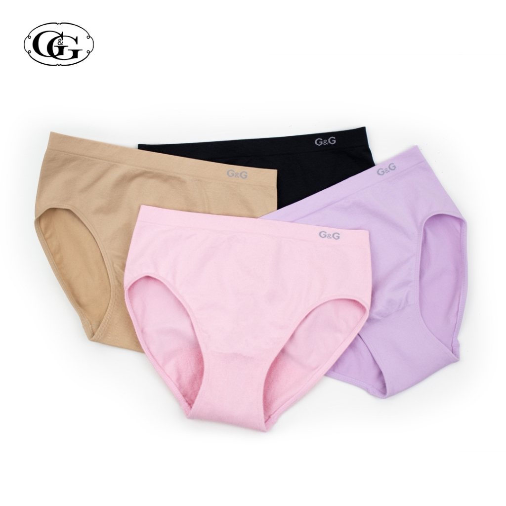 G&G กางเกงใน เต็มตัว ทอไร้ตะเข็บ Underwear High Waist EU0009 มี 4 สี