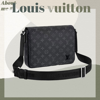 ⚡[พร้อมส่ง] Louis Vuitton Bag District Letter Logo LV Small Mens Messenger Bag กระเป๋าสะพายไหล่